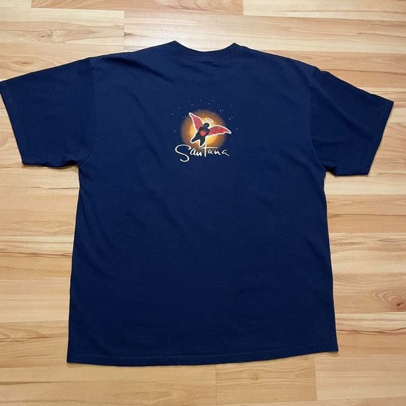 Vintage 90s Santana Supernatural double sided rock band deadhead tshirt - Picture 2 of 7